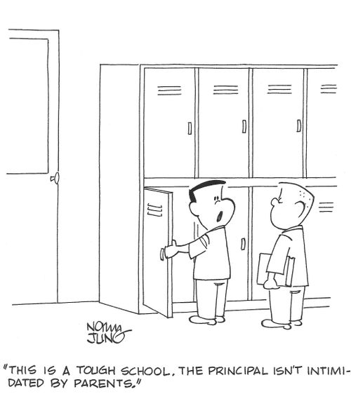 'This is a tough school. The principal isn't intimidated by parents.'