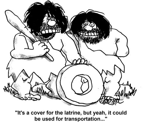 'It's a cover for the latrine, but yeah, it could be used for transportation...'