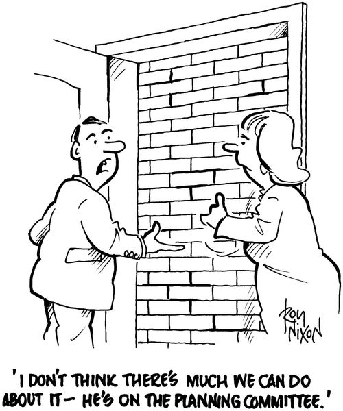 'I don't think there's much we can do about it - he's on the planning committee.'