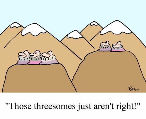 'Those threesomes just aren't right!'