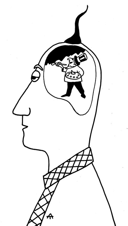 Uncle Sam inside a Ukrainian brain.