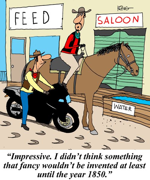 'Impressive. I didn't think something that fancy wouldn't be invented at least until the year 1850.'
