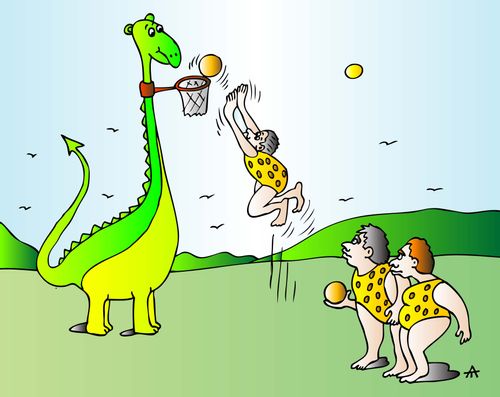 Prehistoric Basketball Player