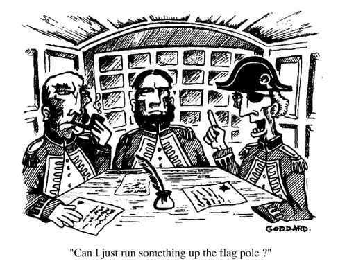 Can I just run something up the flagpole?
