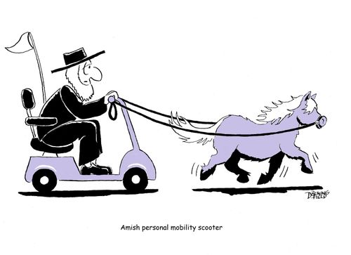 Amish personal mobility scooter
