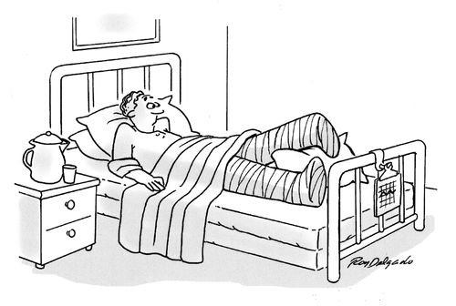 Broken Leg.