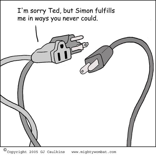 'I'm sorry Ted, but Simon fulfills me in ways you never could.'