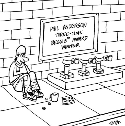 Phil Anderson, Three-Time Beggie Award Winner