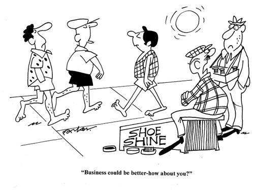 'Business could be better-how about you?'