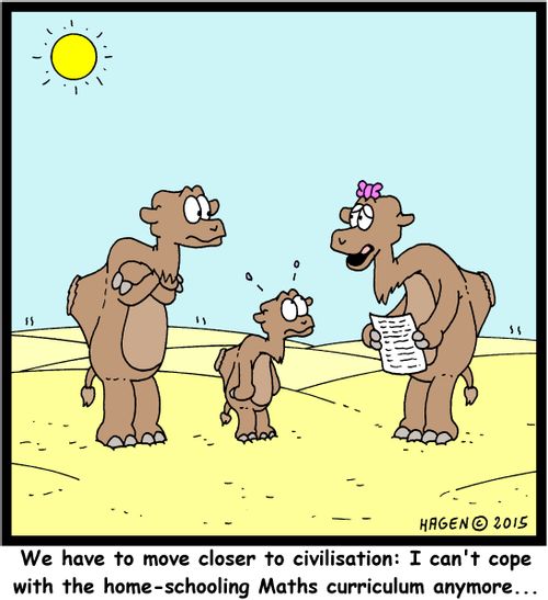 "We have to move closer to civilisation: I can't cope with the home-schooling Maths curriculum anymore..."