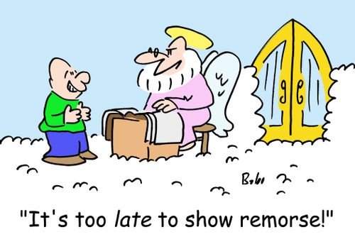 'It's too LATE to show remorse!'