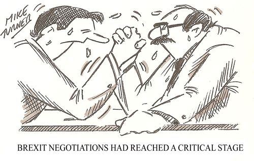 Brexit negotiations had reached a critical stage.