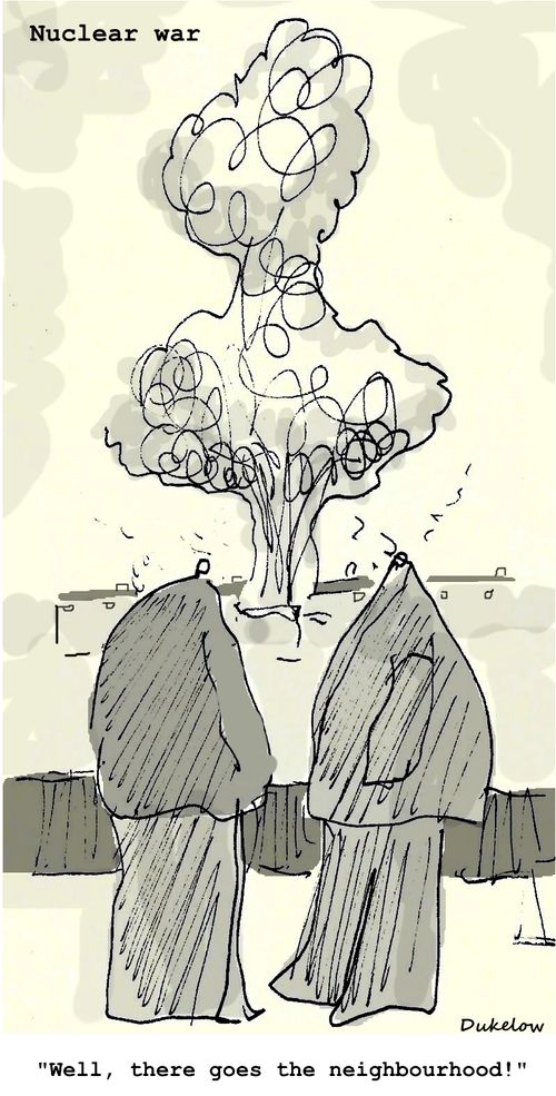 "Well, there goes the neighbourhood!"