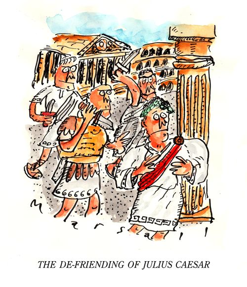 The de-friending of Julius Caesar