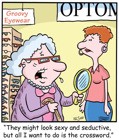 'They might look sexy and seductive but all I want to do is the crossword.'