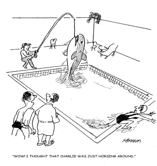 'Wow! I thought that Charlie was just horsing around.'