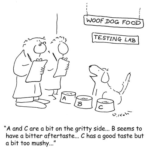 Dog Food Testing Lab.