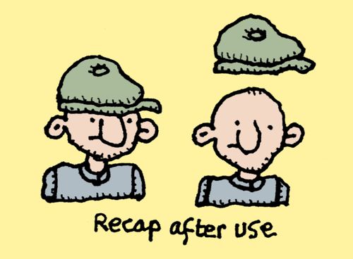 Recap after use.