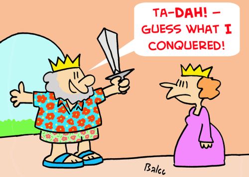 'Tah-DAH! -- Guess what I conquered!'
