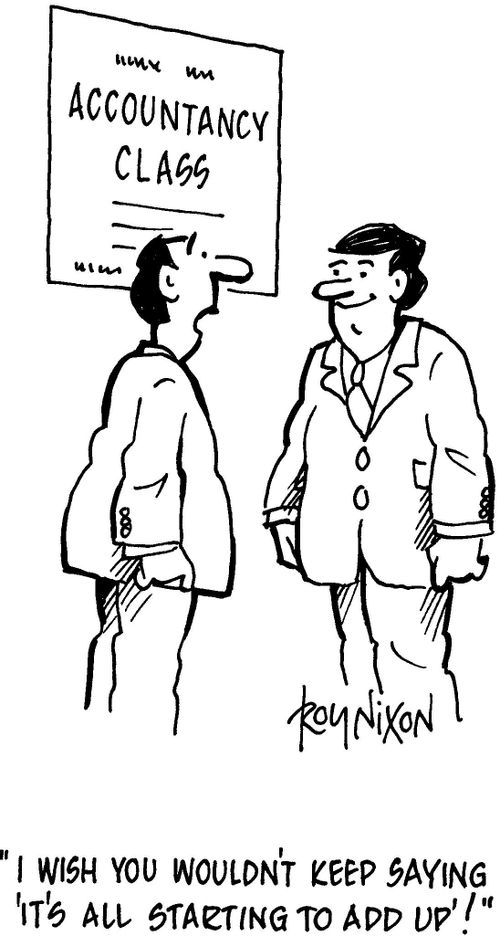 'I wish you wouldn't keep saying 'It's all starting to add up'!'