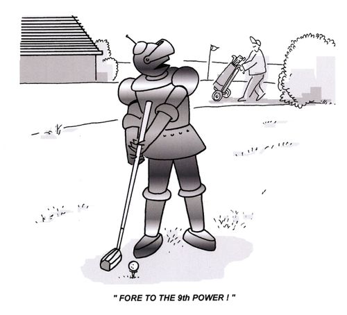 'Fore to the 9th power!'