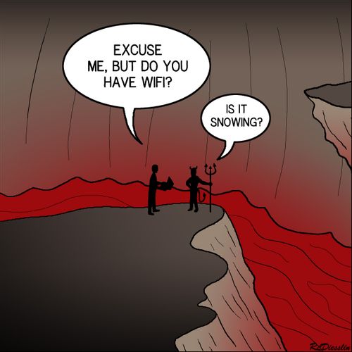 A cold day in Hell.