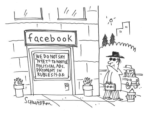 Facebook: We do not say 'Nyet' to hostile political ads. Payment in rubles is O.K.