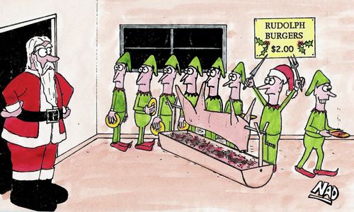 Elf Entrepreneur - Rudolph Burgers.