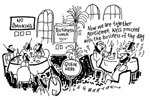 Mobile Phones, "Now we are together we will proceed to the business of the day."
