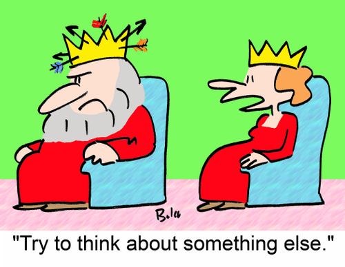'Try to think about something else.'