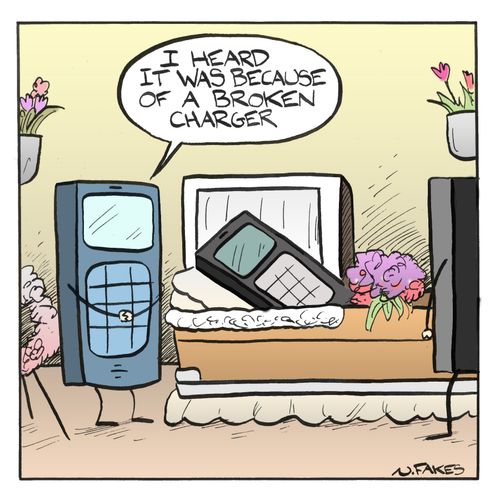 'I heard it was because of a broken charger.'