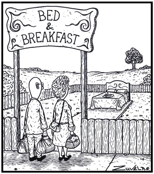 Bed & Breakfast - A B&B with only the Bed and Breakfast for stayers.