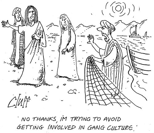 'No thanks, I'm trying to avoid getting involved in gang culture.'