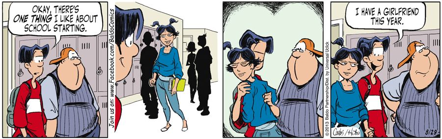 "Okay, there's one thing I like about school starting. I have a girlfriend this year."