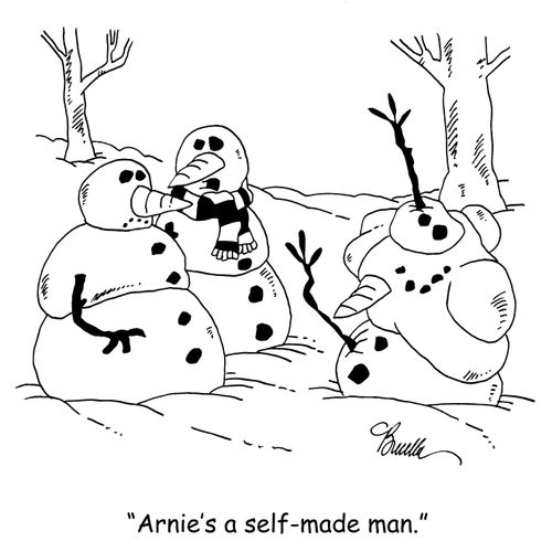 'Arnie's a self-made man.'