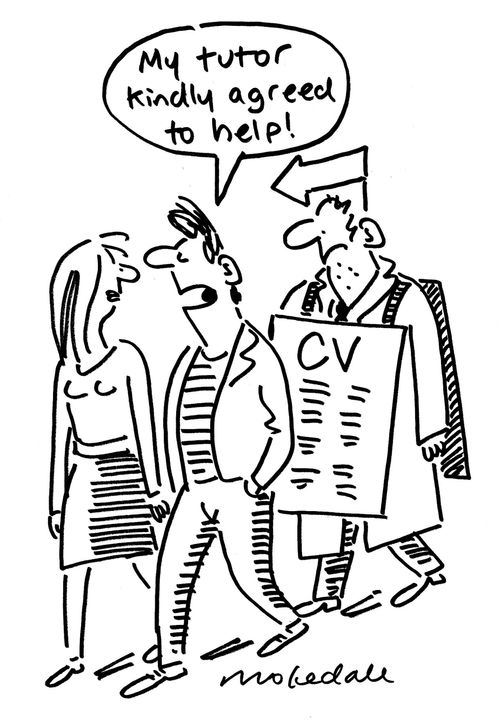 'My tutor kindly agreed to help!'