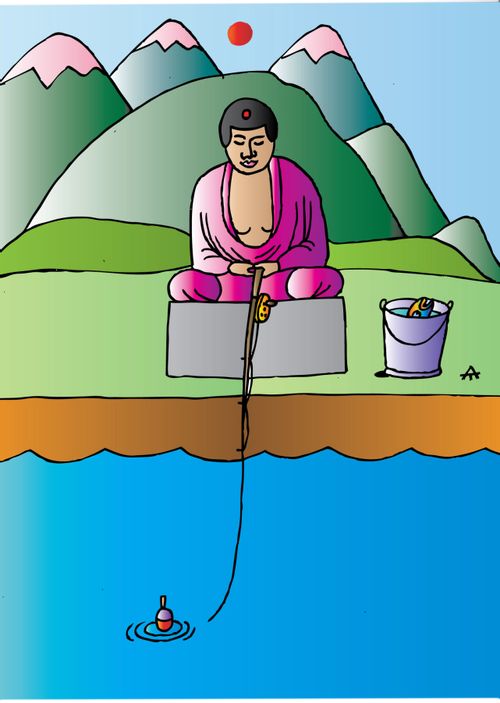 Buddha Fishing