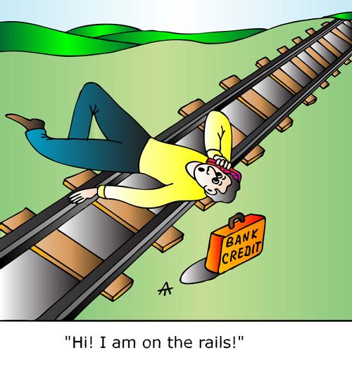 "Hi! I am on the rails!"