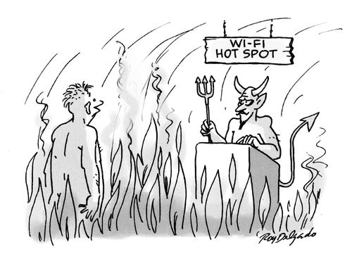 Wi-fi hot spot.