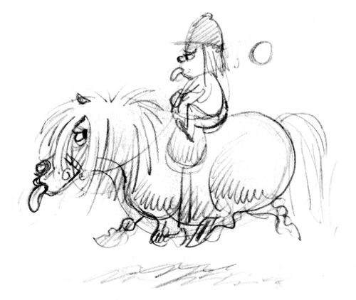 Grump Horse and Rider