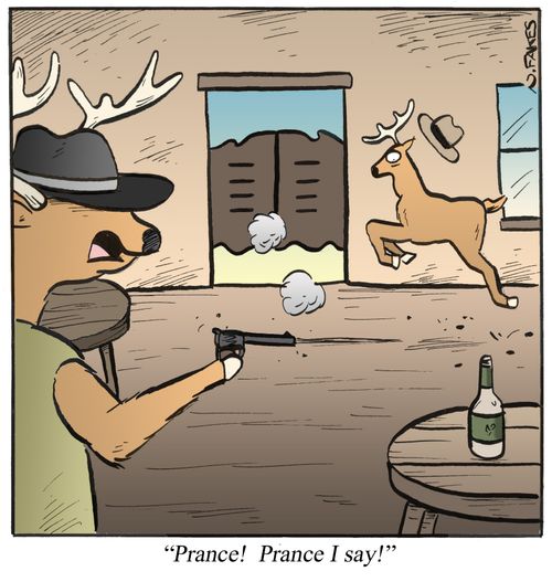 'Prance! Prance I say!'