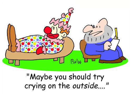 'Maybe you should try crying on the OUTSIDE....'
