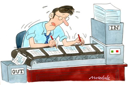 Manual automation in the office.