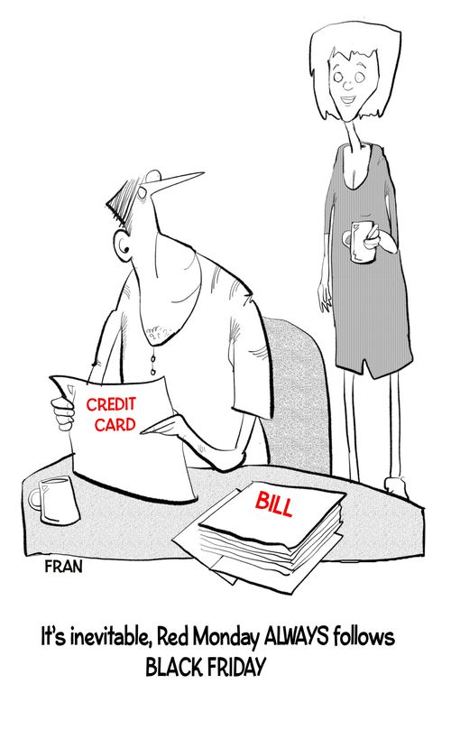 "It's inevitable, Red Monday ALWAYS follows Black Friday.'