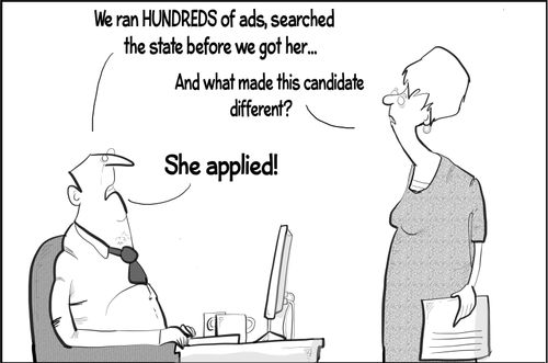 "We ran hundreds of ads, searched the state before we got her..."
