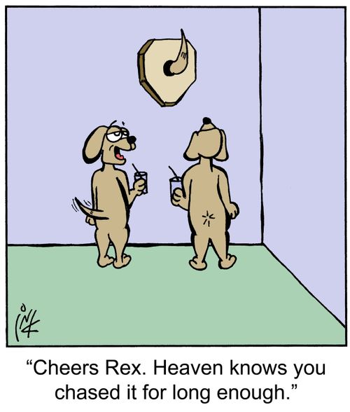 'Cheers Rex. Heaven knows you chased it for long enough.'