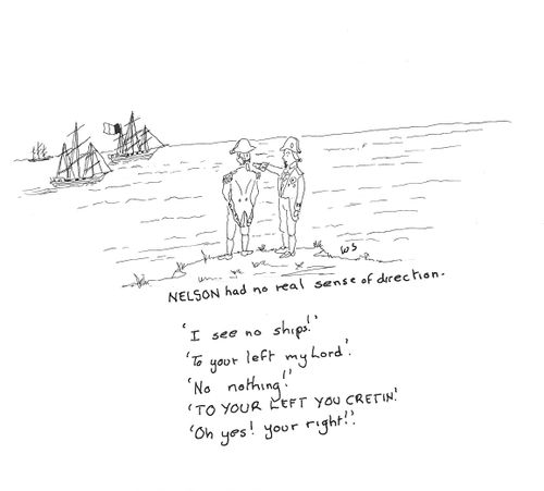 Nelson had no real sense of direction.