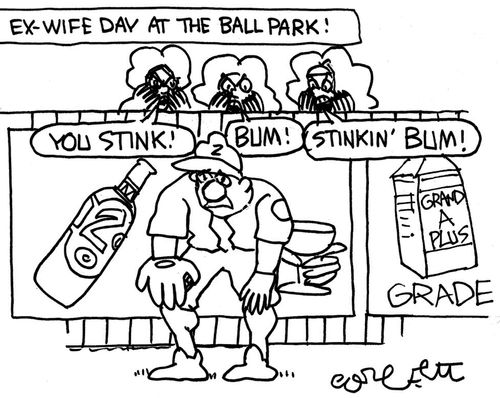 Ex-wife day at the ball park!