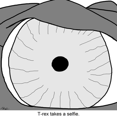 T-rex takes a selfie