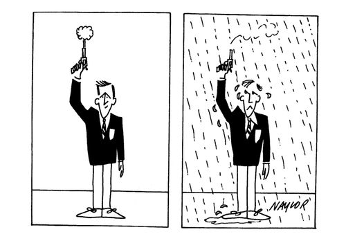 Starter's Pistol Starts Rain Shower.